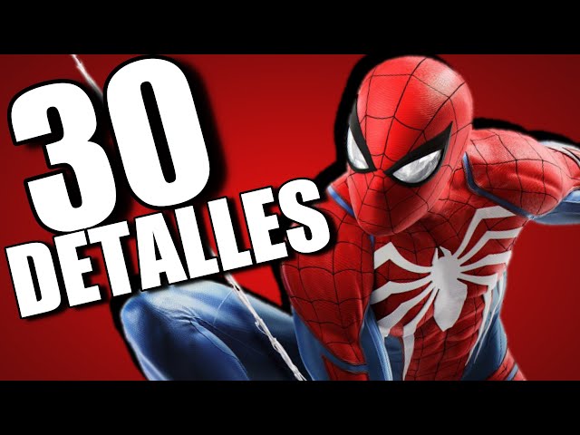 30 DETALLES ALUCINANTES de SPIDER-MAN PS4