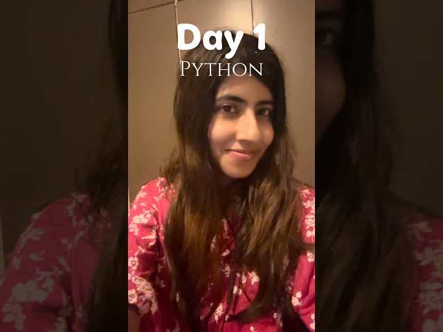 Day 1 of Python