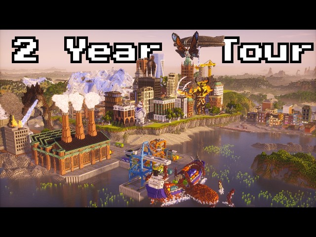 Touring My 2 year Minecraft World