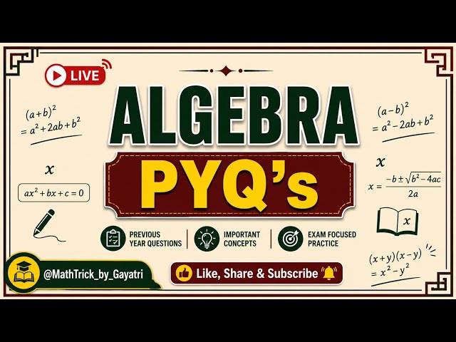 Quickmaths|BasicAlgebra pyqs|puremaths|Part2|SSC2026| 30MathsQuestions|Tricks @MathTrick_by_Gayatri