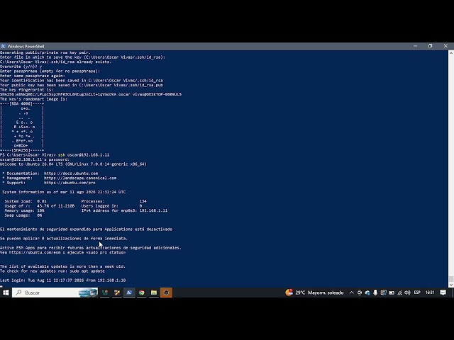 Demostración de Autenticación SSH mediante Llaves RSA | Ubuntu Server