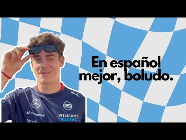 Franco Colapinto being HIMSELF for (almost) 4 minutes straight