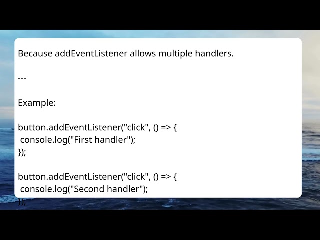 JavaScript addEventListener Explained Simply