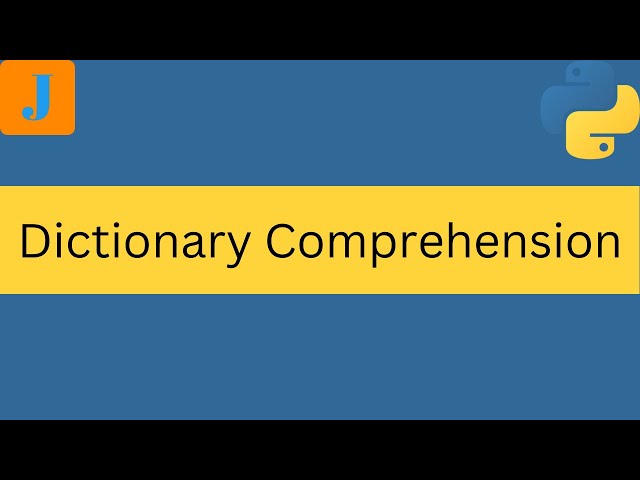 Python Dictionary Comprehension