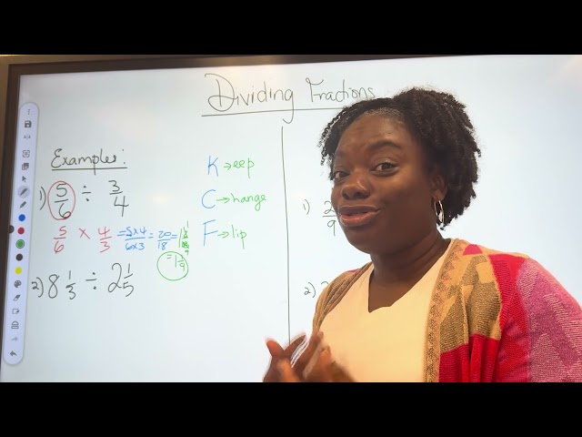 How to Divide Fractions – Super Easy Trick! 🎥✨