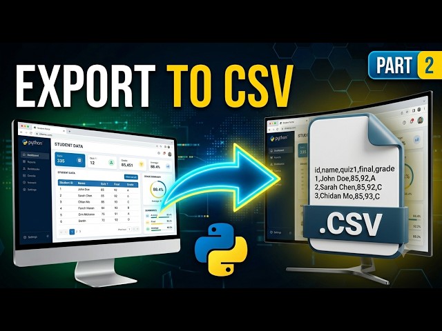 Add CSV Export to Your Dash Table with 2 Lines of Code | Python Dash Tutorial