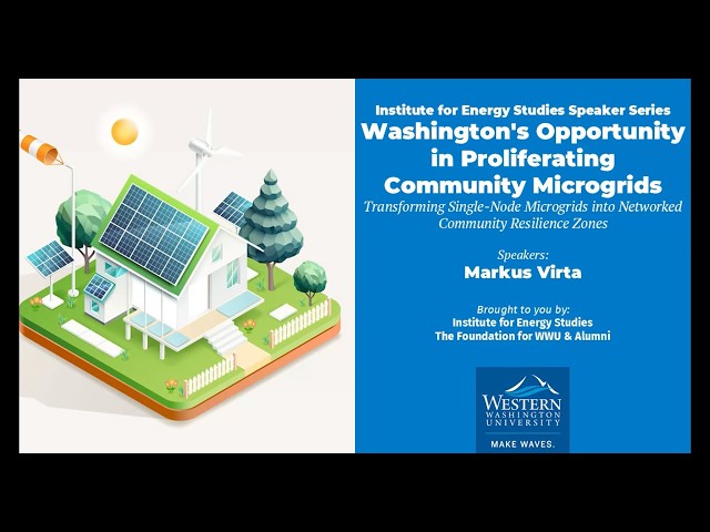 Washington's Opportunity in Proliferating Community Microgrids