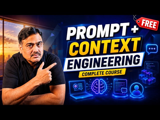 Prompt Engineering & Context Engineering Complete Course (2026) | AI Prompting for Developers