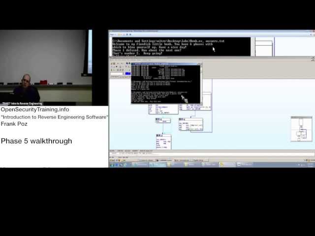 2013 Day2 P3: Intro to REing Software - Phase 5 Walkthrough
