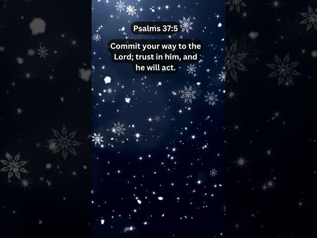 Jesus Saves | Psalms 37:5 Daily Bible Verse