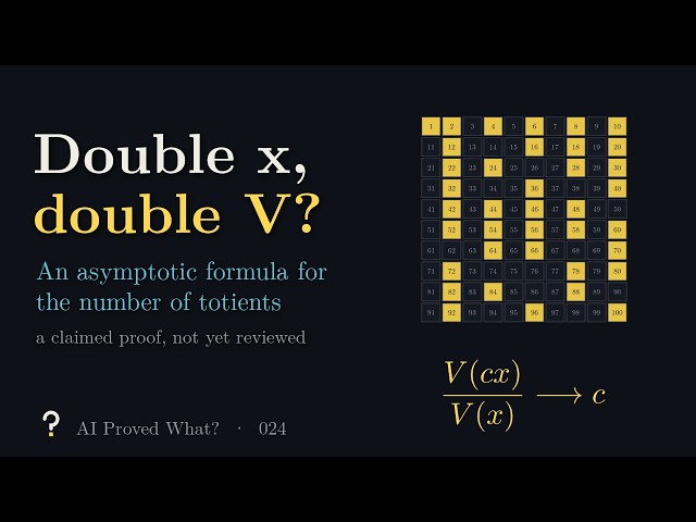 Double x, Double the Totients? An AI Proof Claims to Answer Erdős and Hall