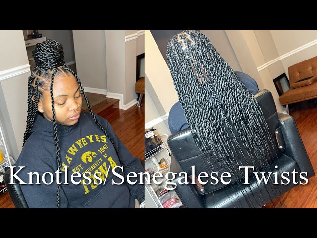 How To: Knotless Twists | Senegalese Twists + How To Add Hair