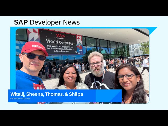 WeAreDevelopers, cds 10, ABAP Cleaner, Code Connect streams, MCP Gateway, DYK25 | SAP Developer News