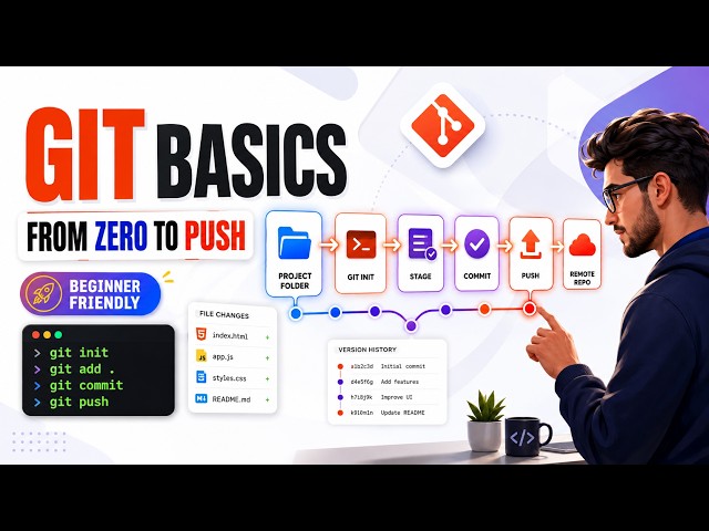 Git for Beginners 🚀 | Version Control, Git Basics & Push Your First Project