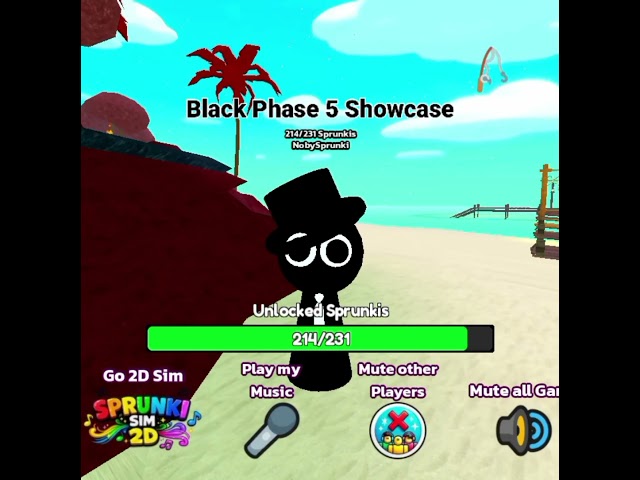 Black Phase 5 Showcase in 3D Sprunki Sim #sprunki #sprunkigame #sprunkiroblox #sprunkisound