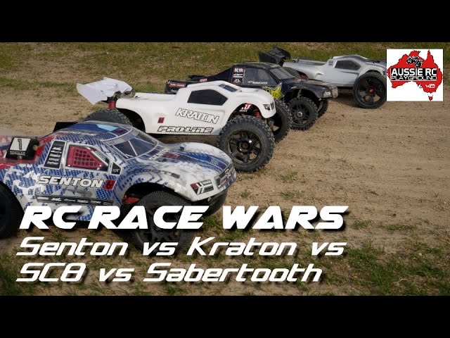 RC Race Wars: Senton vs Sabertooth vs SC8 vs Kraton