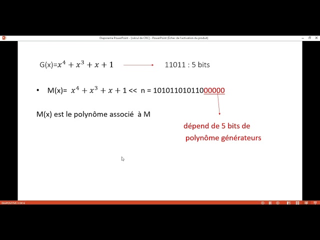 Calcul du CRC