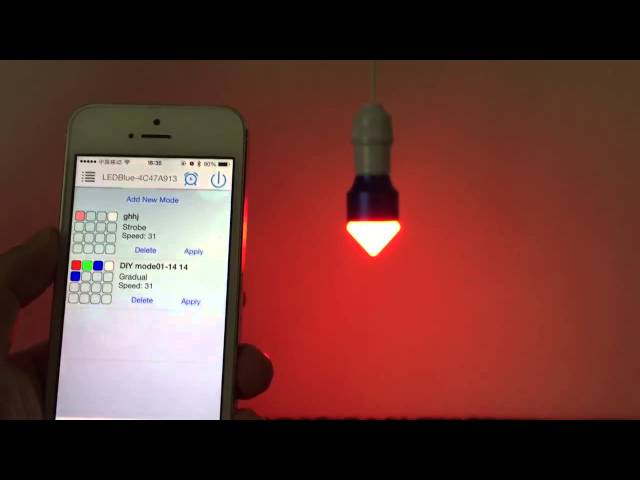 New Shape!!! IOS Android Smartphone Controlled Bluetooth 4.0 RGBW LED Light Bulb