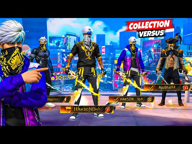 BIGGEST COLLECTION VERSES WITH GOLDEN HIP HOP HAKSON BHAI ID 😱 GARENA FREE FIRE 