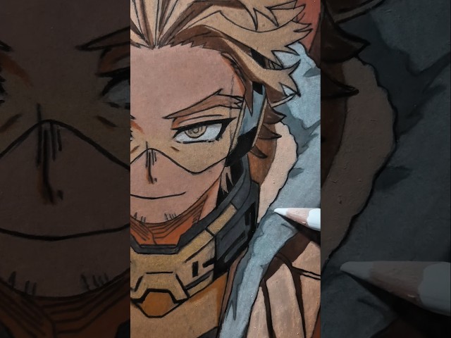 Drawing Hawk / Keigo Takami Easy End Part MHA #shorts #myheroacademia #hawk