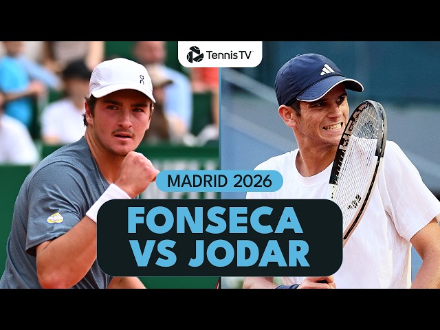 Joao Fonseca vs Rafael Jodar ELECTRIC First Meeting 🥵 | Madrid 2026 Match Highlights