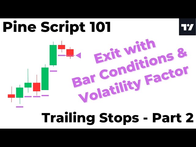 Pine Script 101 - Trailing Stops Part 2 - Exit with Bar Conditions and Volatility Factor