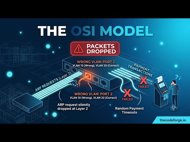 A Misconfigured VLAN Silently Dropped Packets and Timed Out Payments — The OSI Model