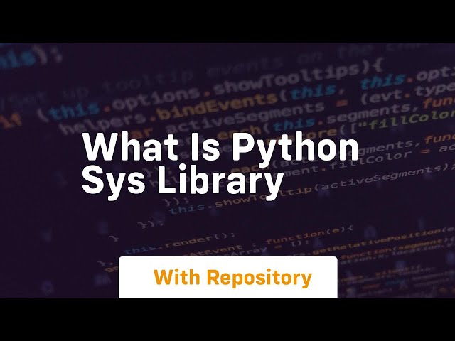 what is python sys library