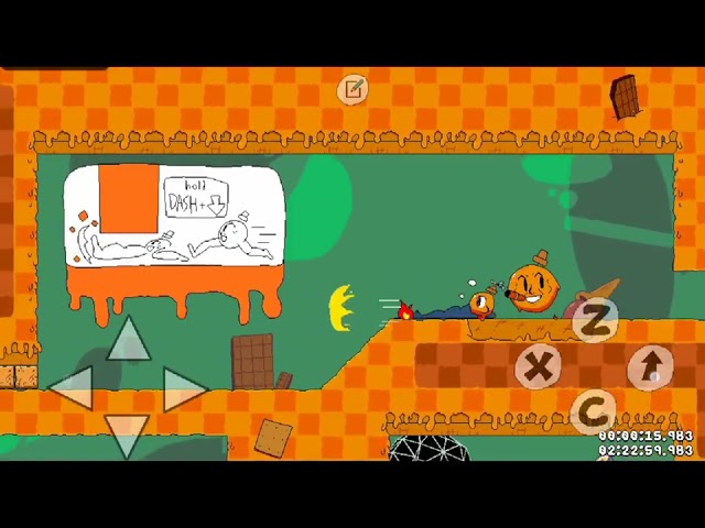 Sugary spire level: tutorial. Speedrun 🏆1:00.250🏆