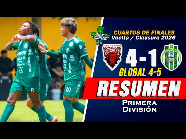 Gomerano 4(4) vs N. Santa Rosa 1(5) Quarterfinals Second Leg Clausura 2026 First Division -SUMMARY-