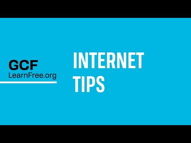 New Course:  Internet Tips