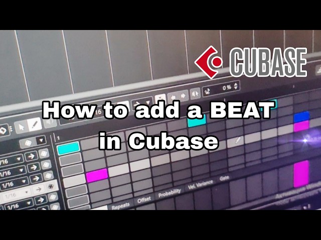 How to make a beat in Cubase | Lesson 1📚⭐