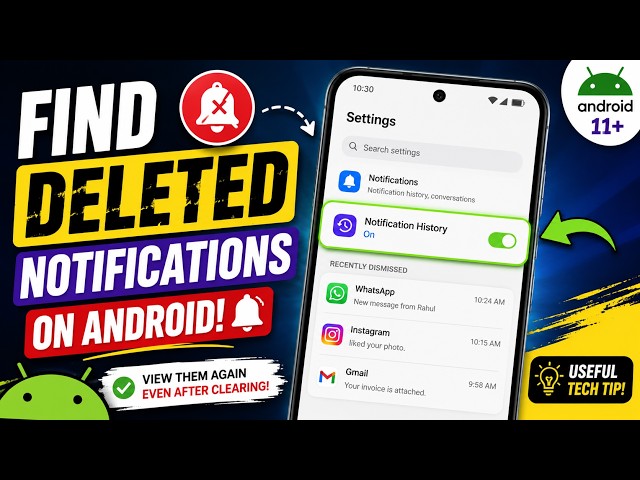 Find Deleted Notifications in Seconds!😱
