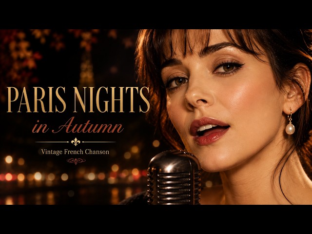 Paris Nights in Autumn 🍂 | 1960s Vintage French Chanson | Romantic Paris Café Music