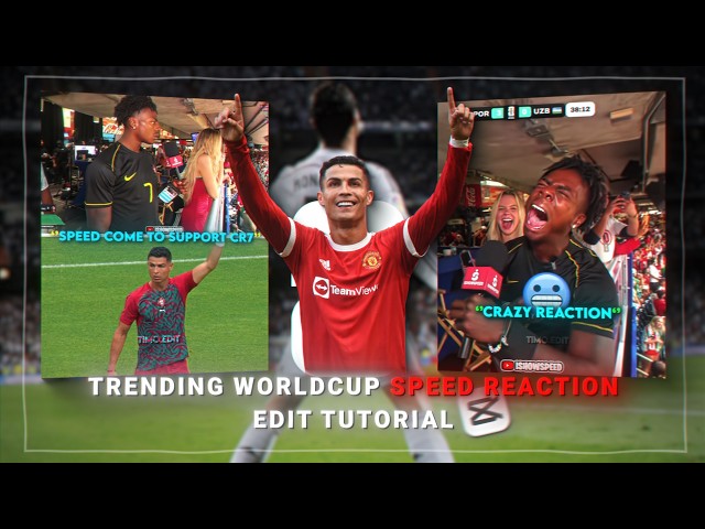 Football Trending worldcup reaction ￼edit tutorial on capcut ✨
