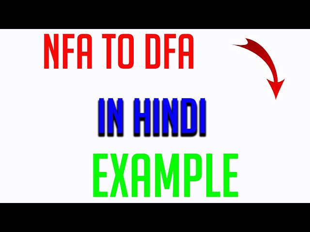 nfa to dfa conversion in hindi