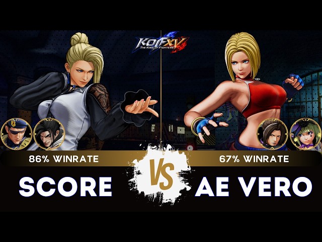 KOF XV ▰ SCORE (Mature/Haohmaru/Heidern) 🆚 AE VERO (Blue Mary/Duo Lon/Sylvie)🎞️Replay Match - 9/26