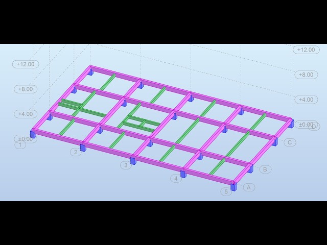 thesis project 10 floor by Robot Structural Analysis (Model Stump Column and Beam GF)