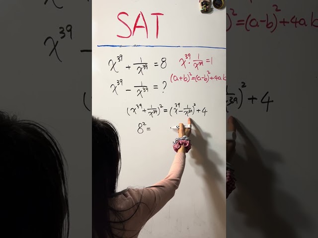 SAT - exponential equations #sat #sat #mathskills #elementarymath #mathtrick #mathlearning #algebra