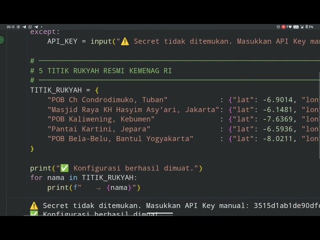 Dashboard Meteorologi Real-Time Titik Rukyah Hilal Indonesia | Project UAS Ilmu Falak