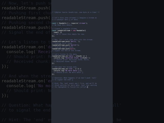 stream #javascript #showcase
