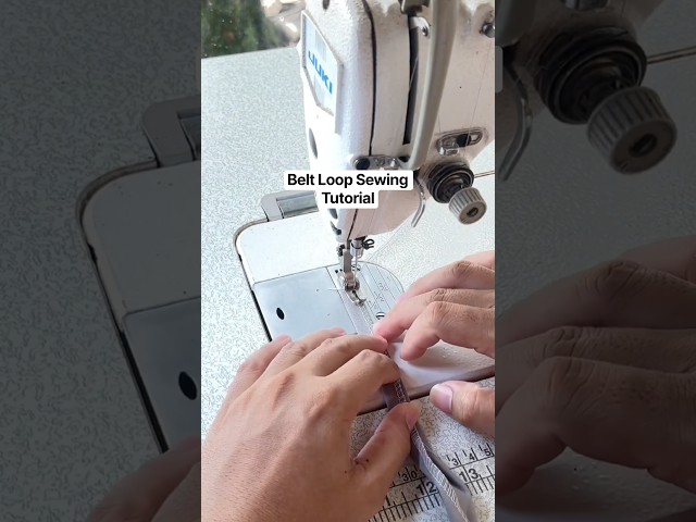 Belt Loop Sewing Tutorial #sewing #tailoring #sewingtutorial #sewingtips #sewingtricks