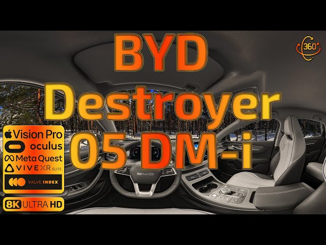 BYD Destroyer 05 DM-i 2024 interior 🚗 Honor Edition model 🔋 in VR format.