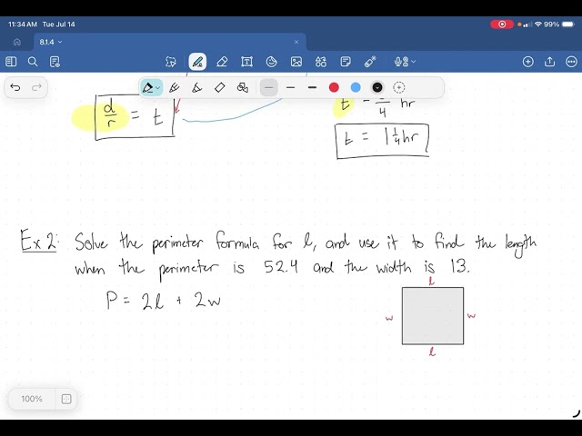 Solve Equations & Inequalities: Literal Equations  |  Algebra 1