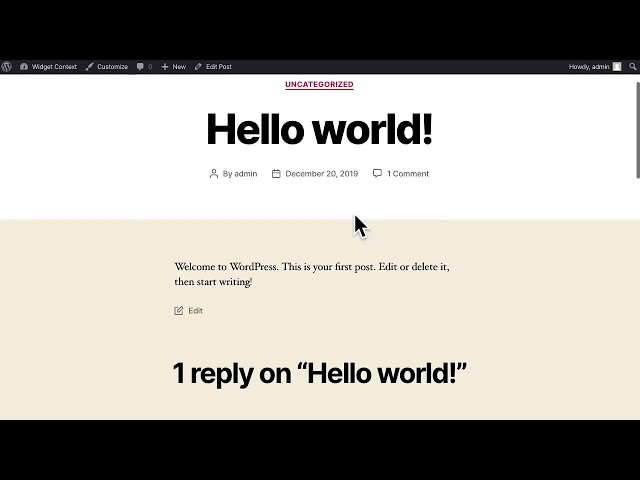 How to hide widgets in WordPress using the Widget Context plugin