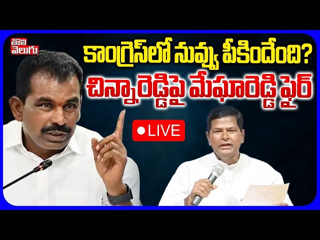LIVE🔴: కాంగ్రెస్‌లో నువ్వు పీకిందేంది? | Meghareddy Fires On Chinna Reddy | Wanaparthy | Tolivelugu