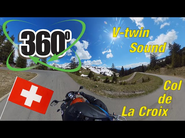 Yamaha bt1100 bulldog ride the Col de la Croix in Swiss VR/360 V-twin sound switzerland