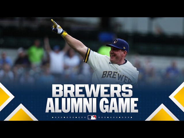 Over 30 Milwaukee Brewers franchise legends compete in the Alumni Legends Game 🍻