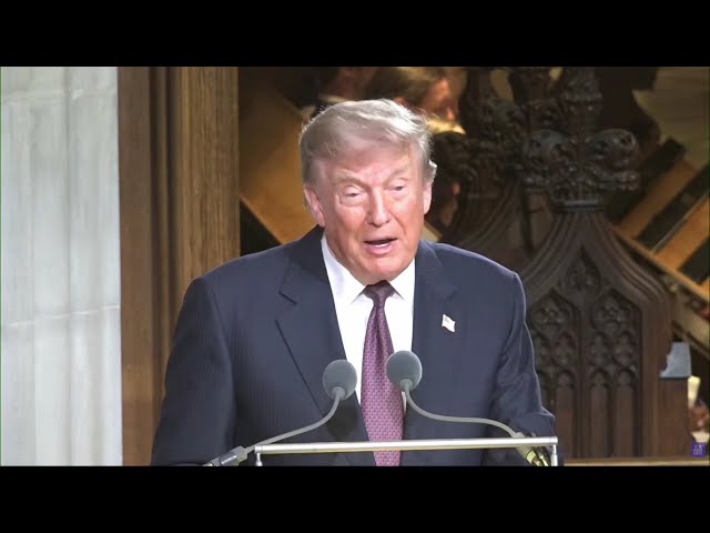 President Trump Attends the Funeral for Senator Lindsey Graham