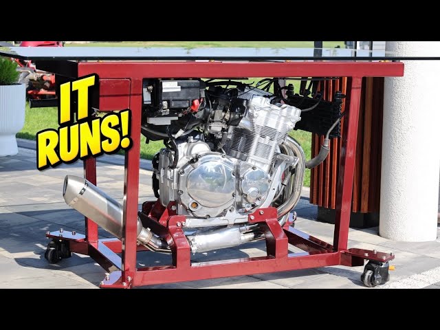 Making Crazy 600cc 90hp Engine Table-And It Actually Runs!